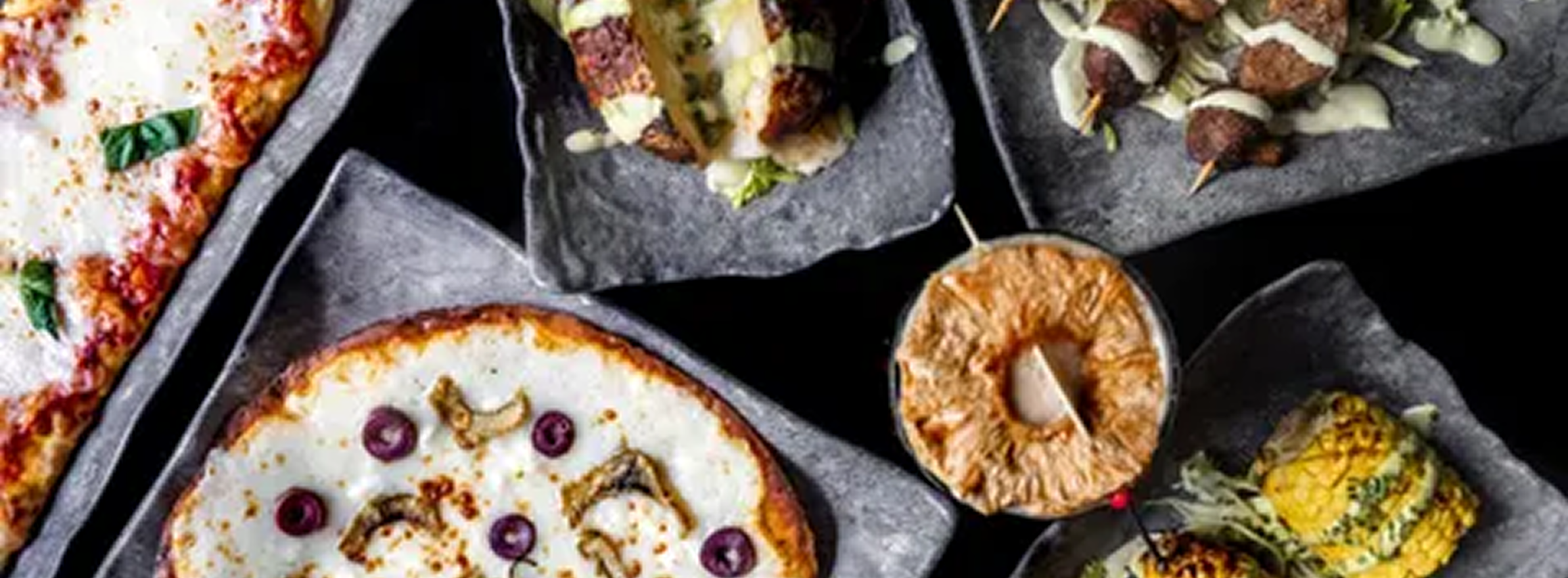 Shareable food menu at Live Axe